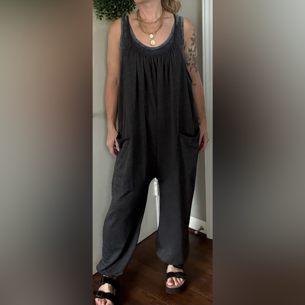 Three Bird Nest Charcoal Jumpsuit